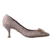 Blomstret Blonde Krystal Pumps