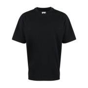 Minimalisk Logo Print Bomuld T-Shirt