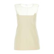 Ivory Bomuld Blandet Top