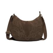 Vinterbrun Ruskind Crossbody Taske