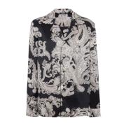 Silk Paisley Print Skjorter