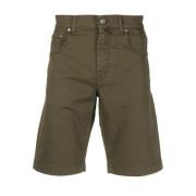 Bomuld/Lyocell Shorts, Japansk Stof, Håndlavet i Italien