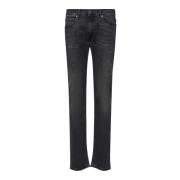 Charcoal Five Pocket Jeans med nitter