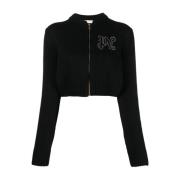 Sort Monogram Stud Lynlås Sweater