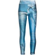 Patch Denim Leggings