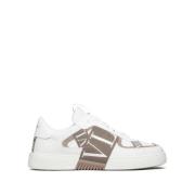 Hvide lavtop sneakers med VLTN-logo