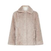 Monochrome Giudy Faux Shearling Jakke