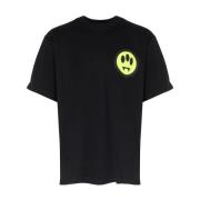 Sort Bomuld T-Shirt med Maxi Logo