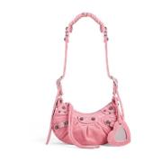 Flamingo Pink Mini Le Cagole Skuldertaske