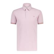 Polo Shirt med Logo Broderi