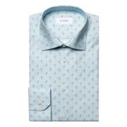 Slim Fit Skjorte med Drinks Print