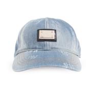 Denim baseball cap