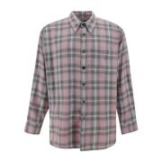 Casual Overshirt med Tartan Motiv