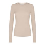 Blød og Lækker Beige Bluse