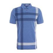 Oversized Tartan Polo Shirt i Chambray