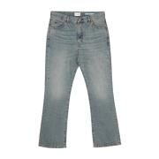 Lysblå Slidt Denim Jeans