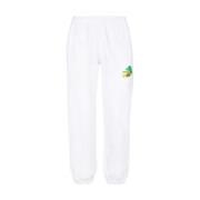 Bomuld Logo Sweatpants med Elastisk Talje