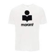 T-shirt med flocked logo