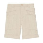 Bermuda Shorts med uldpatch