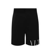 Sorte Modal Shorts med Elastisk Talje