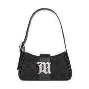 Monogrammeret hobo skuldertaske