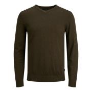 Elegant V-hals Strik Pullover