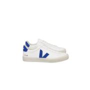 Hvide lædersneakers Sporty stil