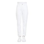 Hvide Boyfriend Cropped Jeans