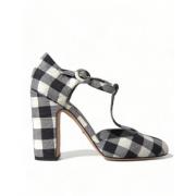 Retro Gingham Mary Janes Sko