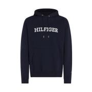 Marineblå Monotype Embro Hoody til mænd