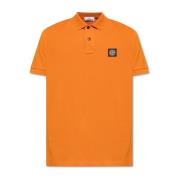 Logo-patchet polo shirt