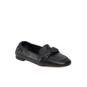 Sort Kalveskind Loafers Slip-On Stil