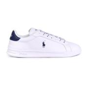 Hvid Newport Navy Læder Sneakers