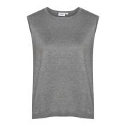 Saint Tropez Milasz Vest Strik 30511506 Mist Grey Melange