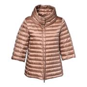 Down jacket in bronze nylon