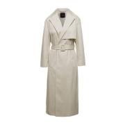 Beige Wrap Trench Coat