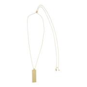 Vanity Adjustable Square Necklace Gold Plating