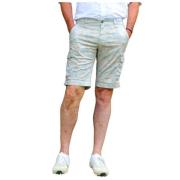 Cargo Bermuda Shorts med Palmeprint