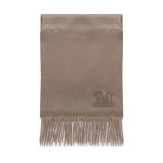 Broderet Monogram Beige Tørklæde