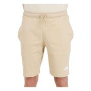 Beige Graphic Light Herre Shorts