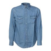 Denim Western Skjorte Slim Fit