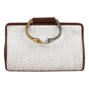 Nisida Midi Clutch i hvid