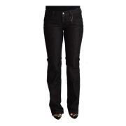 Sort Low Waist Skinny Denim Jeans