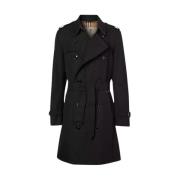 Herre dobbeltradet trenchcoat