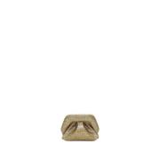 Eco Fabric Clutch Taske Guld Strass