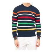 Stribet Bomuld Rundhals Sweater