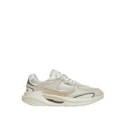 Hvide Sneakers Elfenben Beige Ruskind