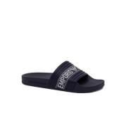 Blå flade PVC Flip-flops