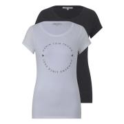 Basis T-shirt 2-pak Logo Print Loose Fit