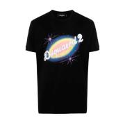 Sort Bomuld Logo T-Shirt Slim Fit